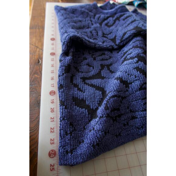 Vintage 80s Grandpa Sweater Womens XXL Blue Chunky Soft Grunge Indie Sleeze - Picture 5 of 11